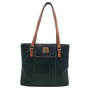 Dooney & Bourke Black Pebbled Leather Small Lexington Tote